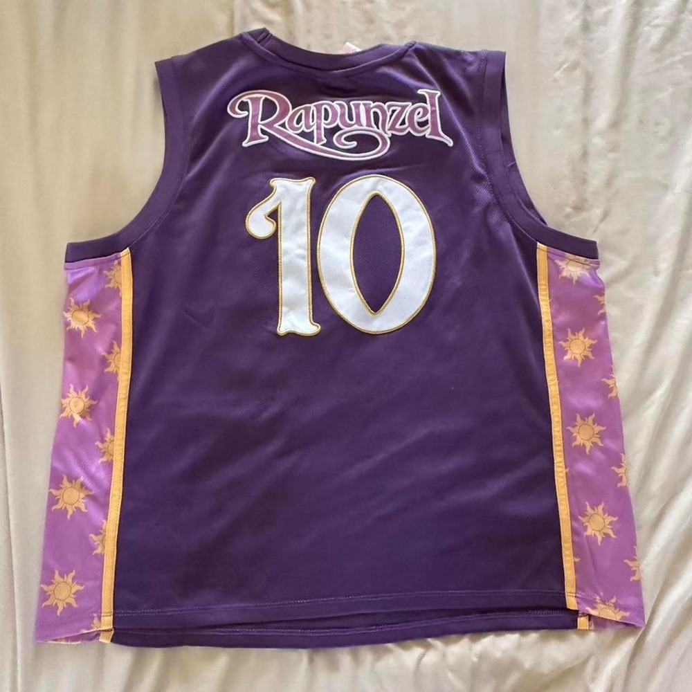 Disney x Boxlunch Rapunzel purple basketball jersey Size XXL - Picture 3 of 5